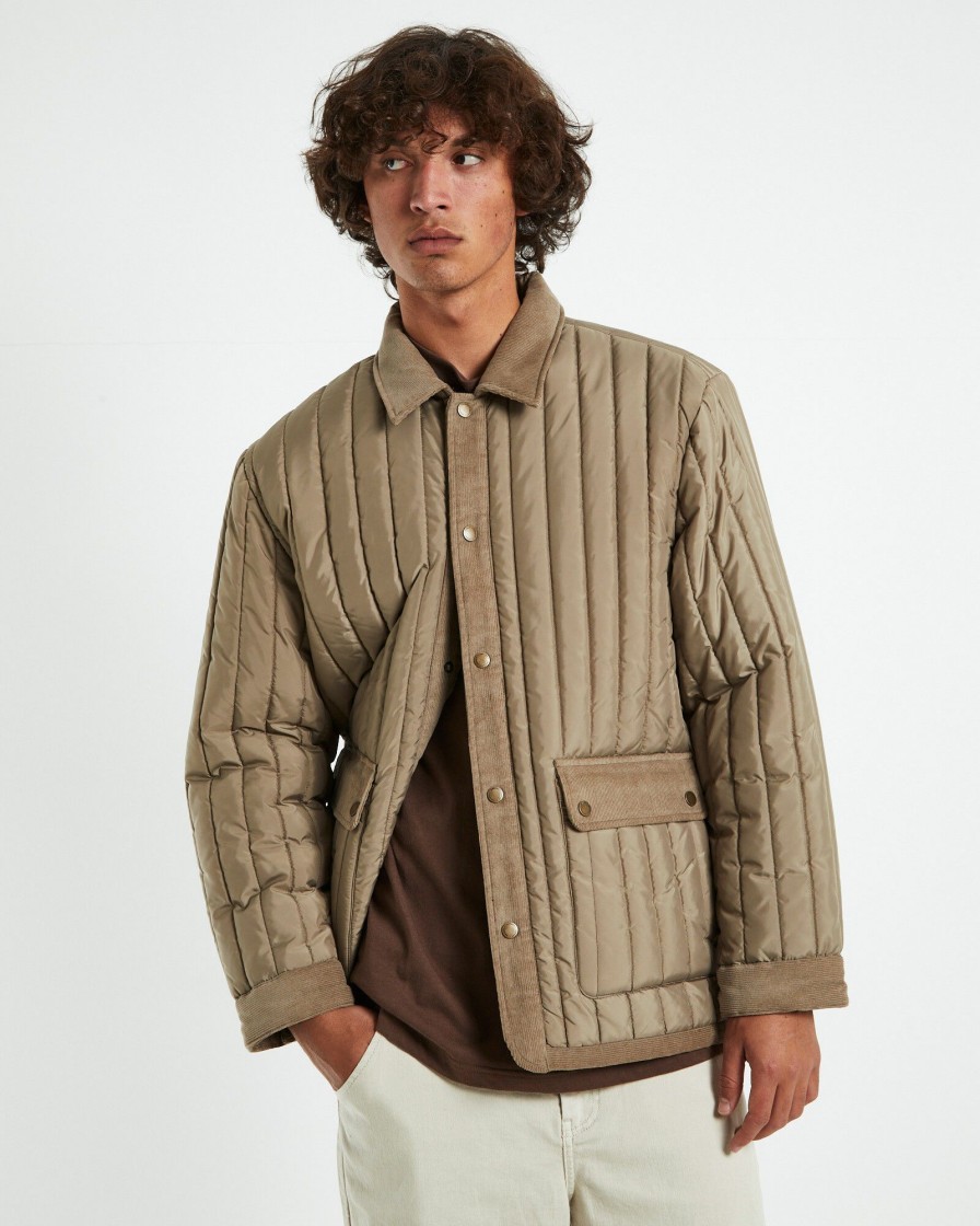 Men ARVUST Jackets | Ashwood Quilted Jacket Brown · Jamiear