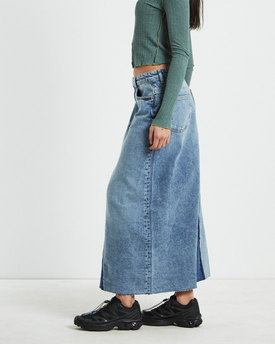 Women BDG URBAN OUTFITTERS Skirts | Bdg Midi Skirt Blue Denim · Jamiear