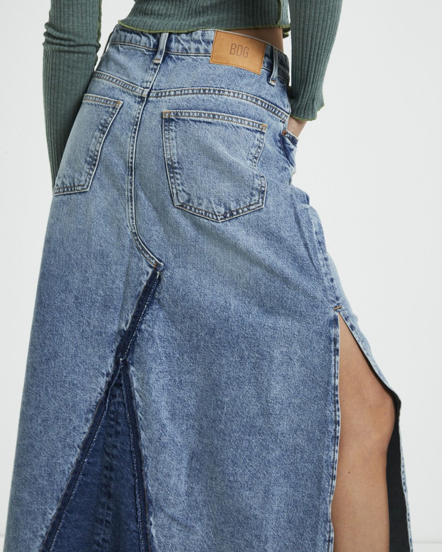 Women BDG URBAN OUTFITTERS Skirts | Bdg Midi Skirt Blue Denim · Jamiear