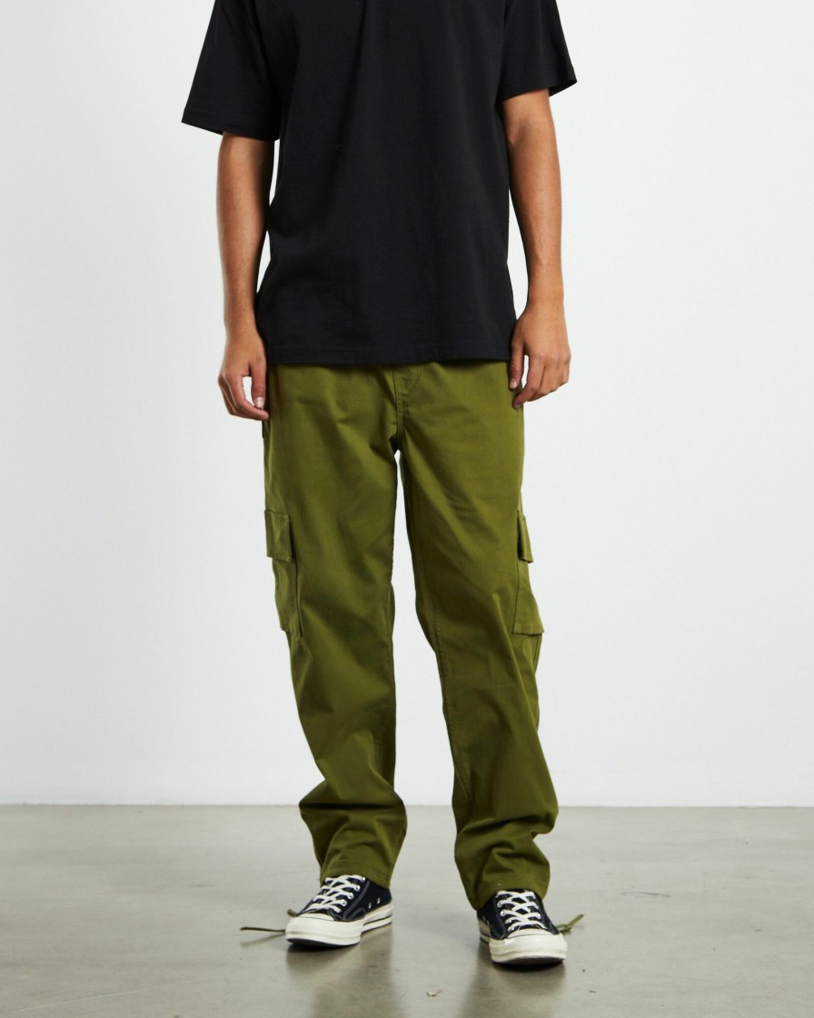 Men TAIKAN Pants & Chinos | Cargo Pants Olive Green · Jamiear